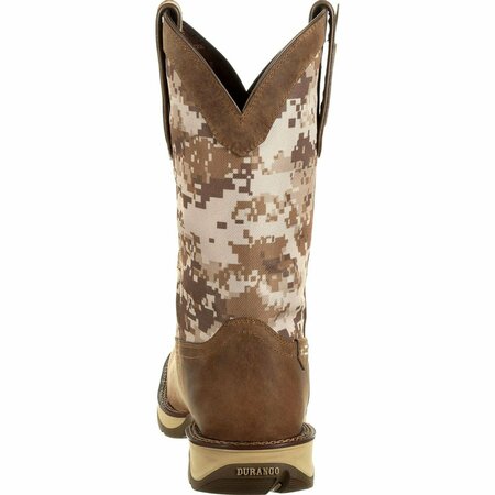 Durango Rebel by Desert Camo Pull-on Western Boot, Dusty Brown/Desert Camo, M, Size 11.5 DDB0166